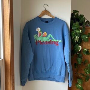 Harry Styles Pleasing Crewneck in Sky Blue